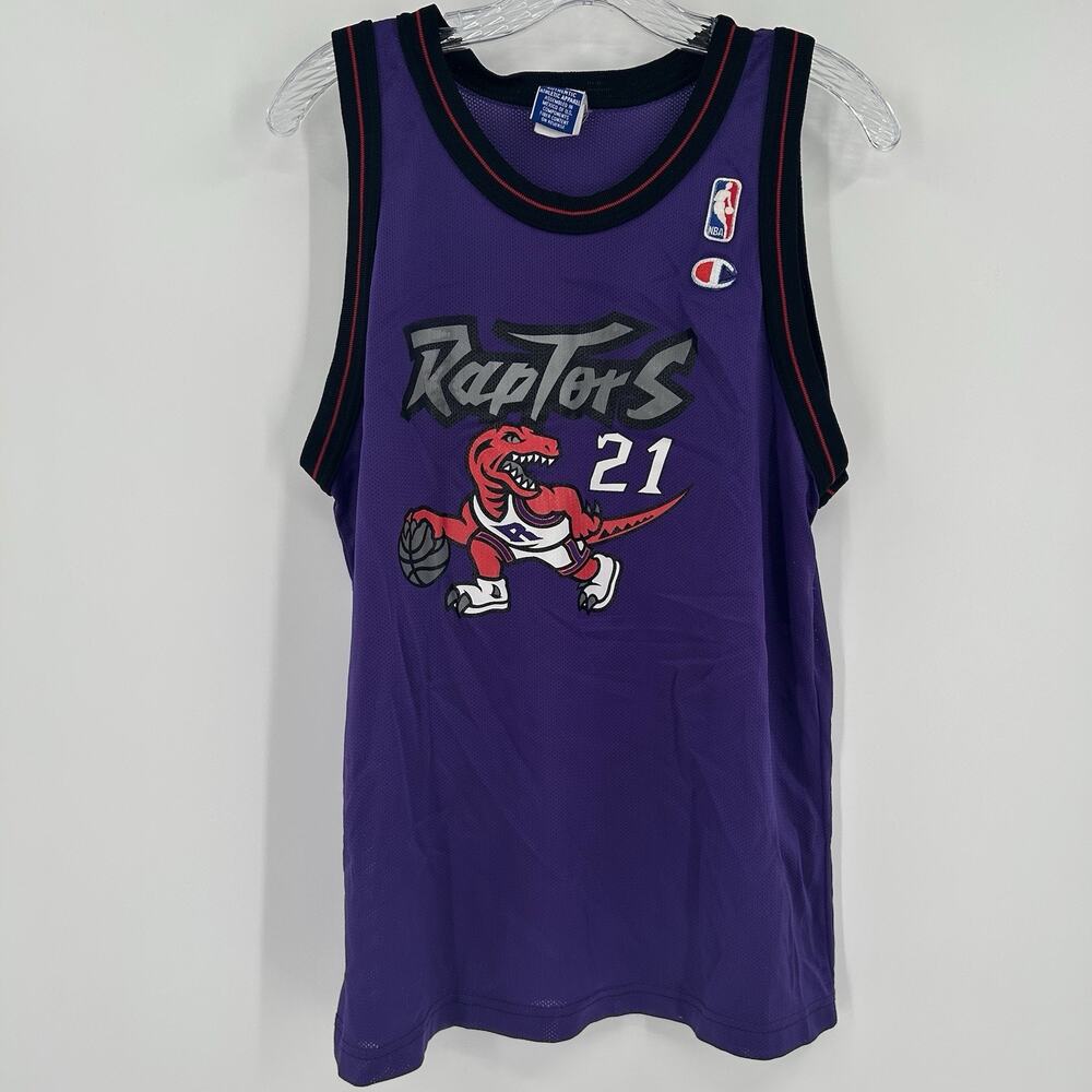 Vintage Champion Marcus Camby Toronto Raptors jersey NBA Authentic #21 S/M